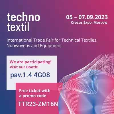 Techno textil exhibition in Russia  Moscow