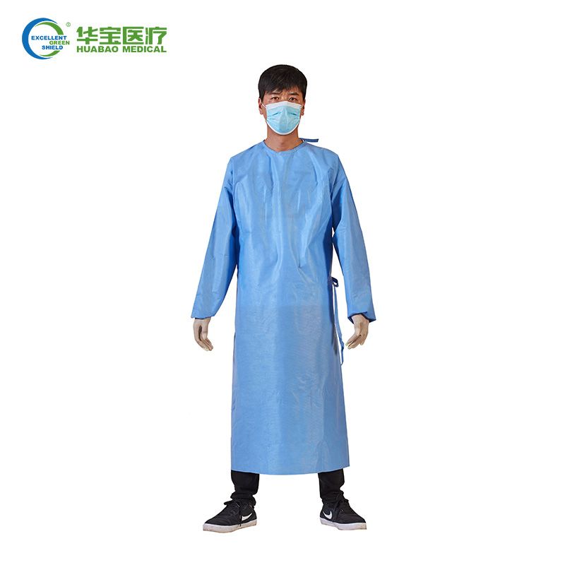 SURGICOMFORT Disposable Surgical Isolation Gown (10 Pcs, Blue,  Length-48inch, Knitted rib), 40 Gsm Non Woven Polypropylene Spun bond  Fabric : Amazon.in: Industrial & Scientific